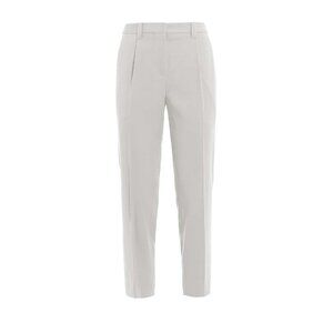 Brunello Cucinelli Wool Blend Fluid Trouser Grey IT 44 US 8 NEW NWT
